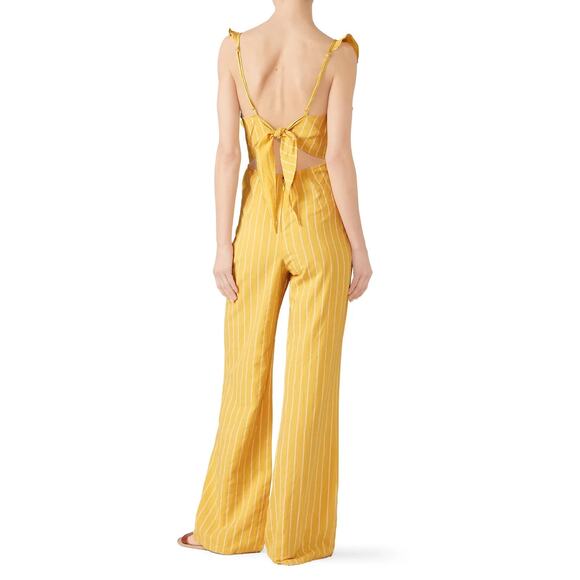 léRumi Reagan Jumpsuit – Yellow Stripe – Size Medium – Excellent Condition - Picture 8 of 9